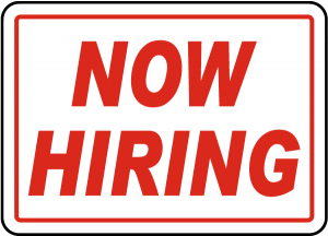 now hiring