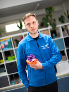 Splashernet Cleaner with cleaning products in Bristol